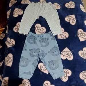 Carter's Blue and White Baby Pants Set